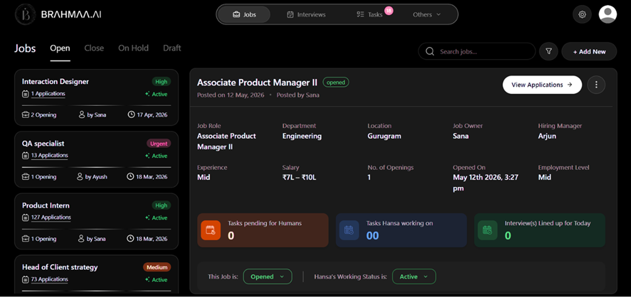 jobs tab