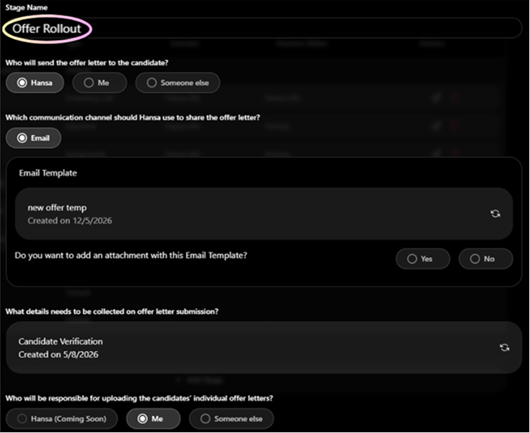 offer rollout stage